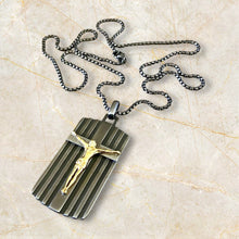 Load image into Gallery viewer, Dog Tag Crucifix