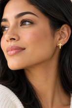 Load image into Gallery viewer, Simple Cross Earrings