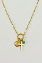 Load image into Gallery viewer, Cross Angel Blue Bead