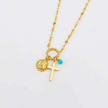 Load image into Gallery viewer, Cross Angel Blue Bead
