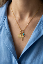 Load image into Gallery viewer, Cross Angel Blue Bead