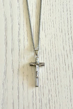 Load image into Gallery viewer, Crucifix Necklace Wood Grain