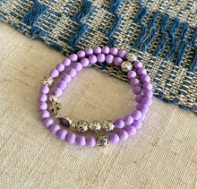 Load image into Gallery viewer, Purple Czech Beads
