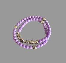 Load image into Gallery viewer, Purple Czech Beads