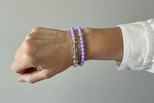 Load image into Gallery viewer, Purple Czech Beads