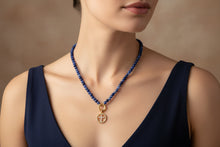 Load image into Gallery viewer, Natural Sodalite Charm Keeper Necklace