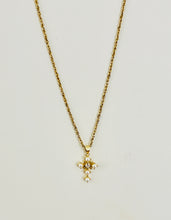 Load image into Gallery viewer, Pearl Cross Necklace