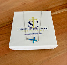 Load image into Gallery viewer, Blue Opal Cross
