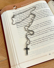 Load image into Gallery viewer, Black Enamel Cross