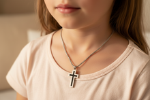 Load image into Gallery viewer, Black Enamel Cross