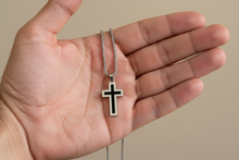 Load image into Gallery viewer, Black Enamel Cross