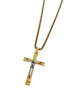 Load image into Gallery viewer, Two Tone Crucifix