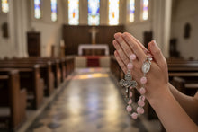 Load image into Gallery viewer, Rose Quartz St. Agatha Breast Cancer