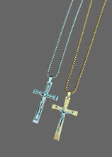 Load image into Gallery viewer, Two Tone Crucifix