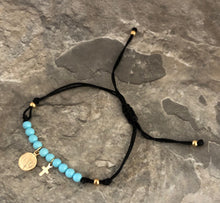 Load image into Gallery viewer, Turquoise Thread Bracelet