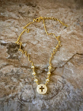 Load image into Gallery viewer, Open Cross Necklace