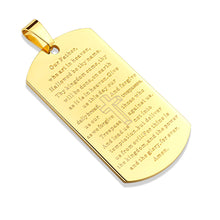 Load image into Gallery viewer, Lord's Prayer Dog Tag Pendant