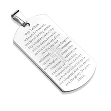 Load image into Gallery viewer, Lord's Prayer Dog Tag Pendant