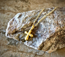 Load image into Gallery viewer, Raised Cross Necklace